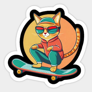 cool cat Sticker